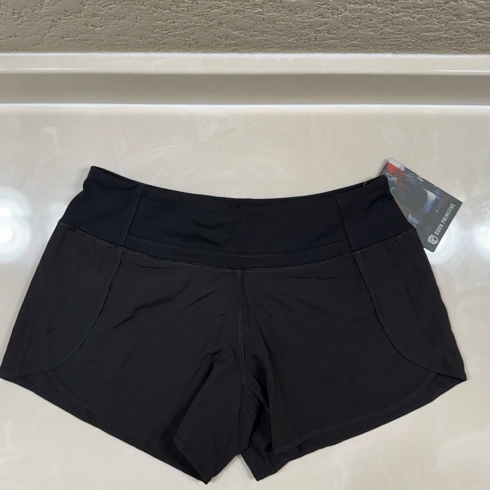 Born Primitive Black Athletic Shorts